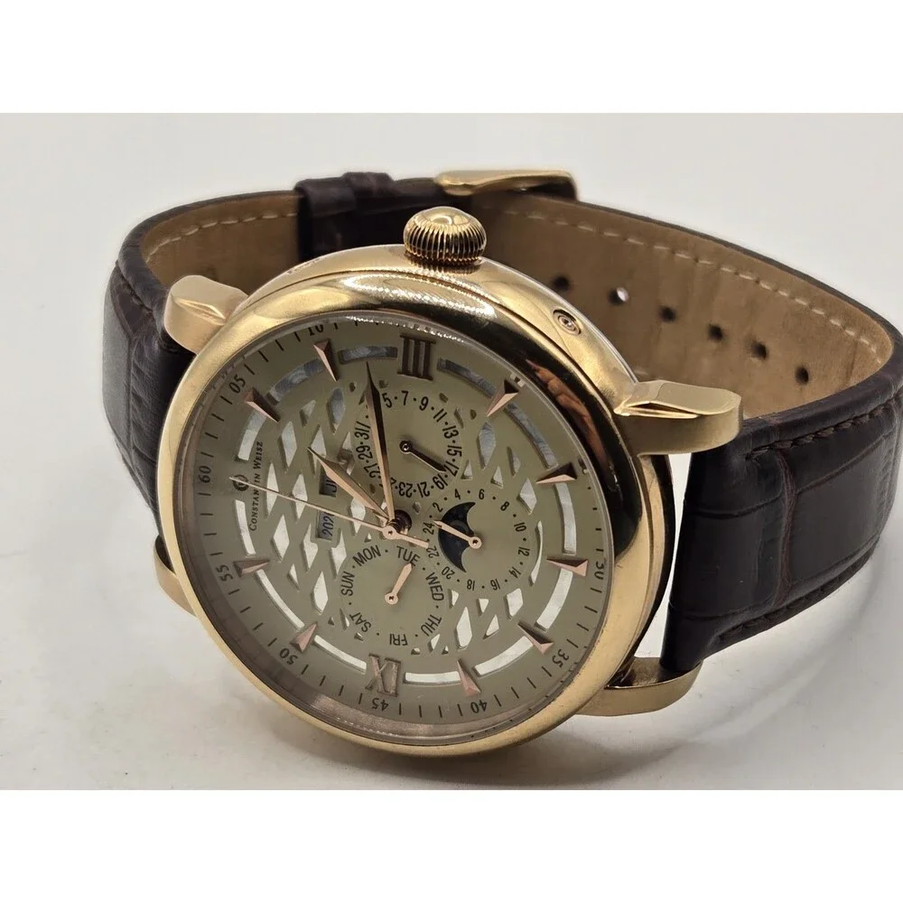 Constantin Weisz Rose Gold Tone Men's Multi-complication Automatic Watch. 46mm.
